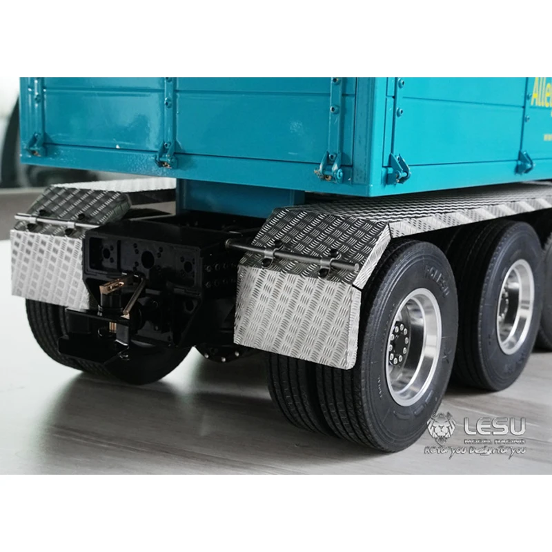 LESU 1/14 Heavy Duty Tractor Truck Three-axle Stainless Steel Fender LS-20160901-A-6 DIY Engineering Vehicle Model