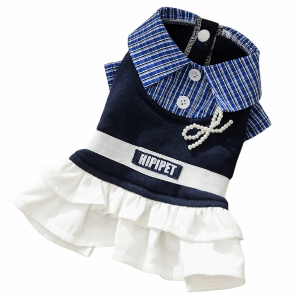 

Pet Supplies Soft Cat Bowknot Dress Shirt Collar Preppy Style Pet Princess Skirts Cute Creative Dog Shirt Dress Pet Party