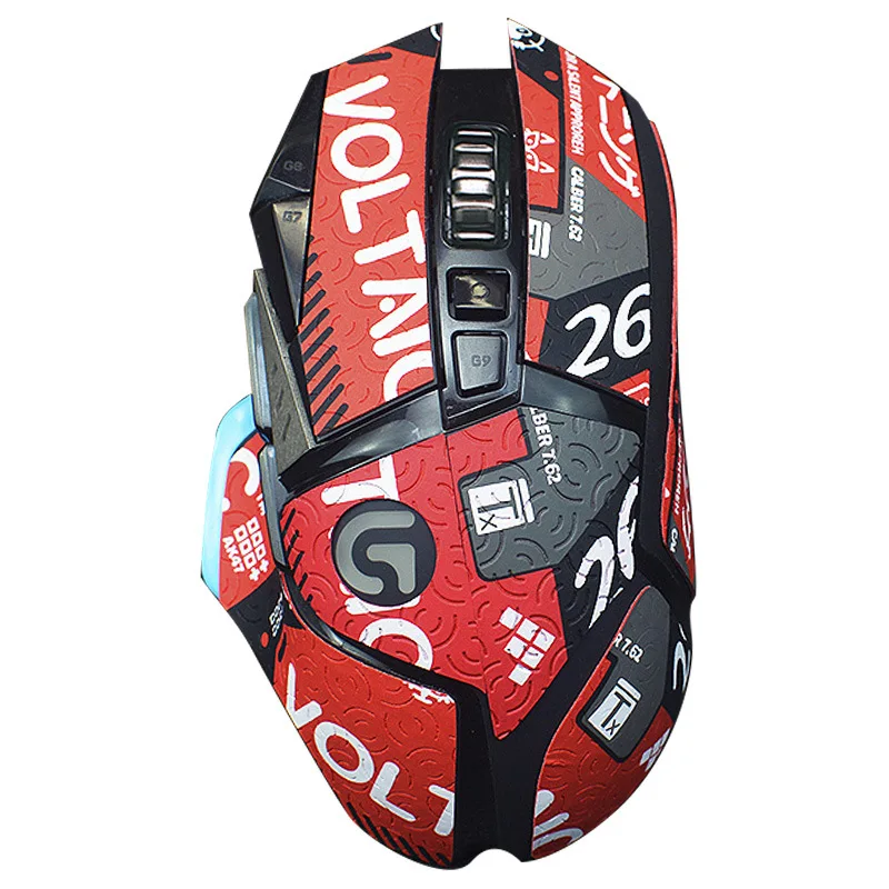 Anti-slip Handmade Mouse Sticker For Logitech G502 Hero Wireless Skin Sticker Side Sweat Pad G502 PC Gamer DIY Without Mouse