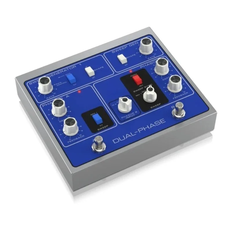 Authentic Dual Analog Phase Shifter with 12 Opto-Couplers for For Keyboards, Guitar, Drum Machines