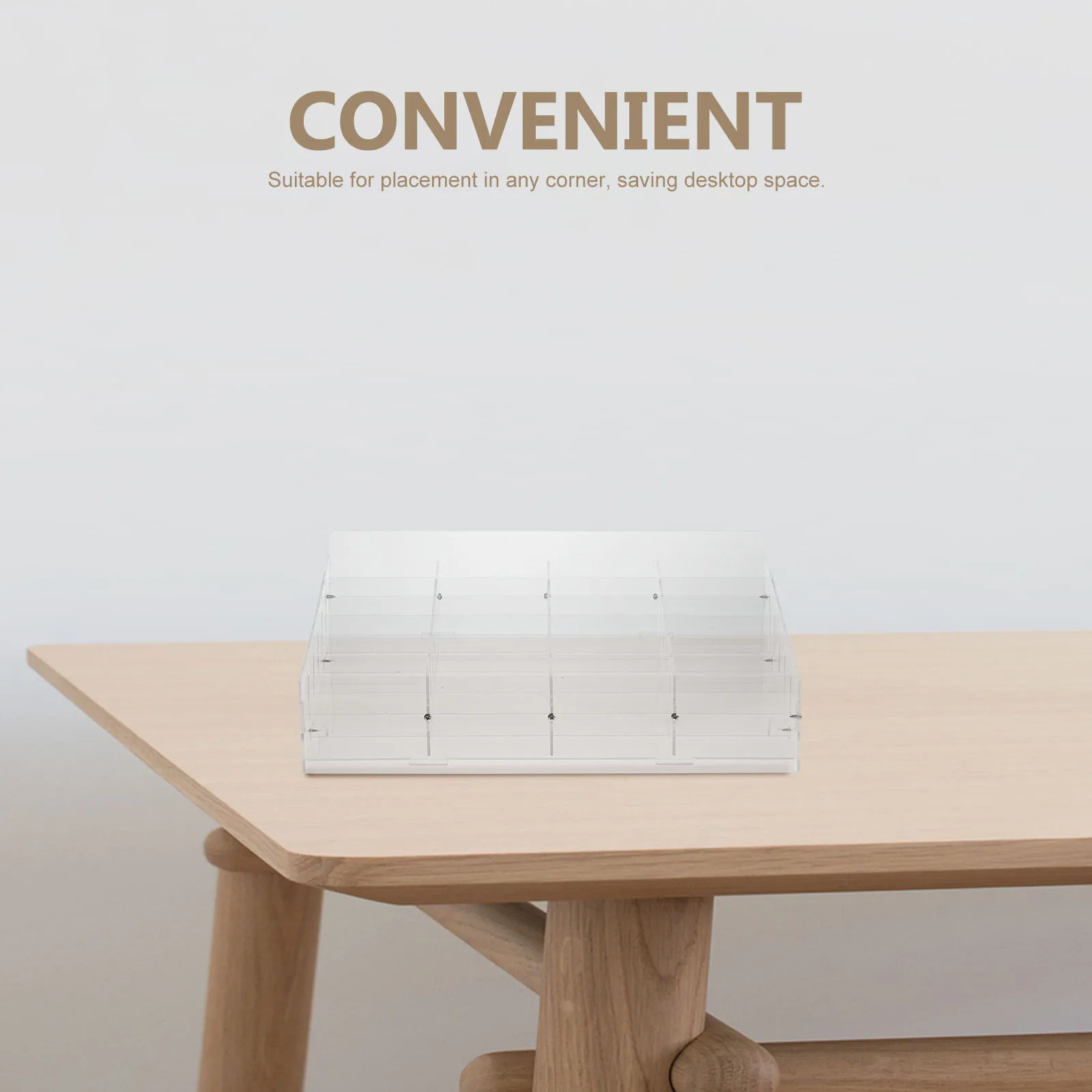 

Stylish Multi-Use Acrylic Phone Storage And Business Card Holder Organized Desktop Solution For