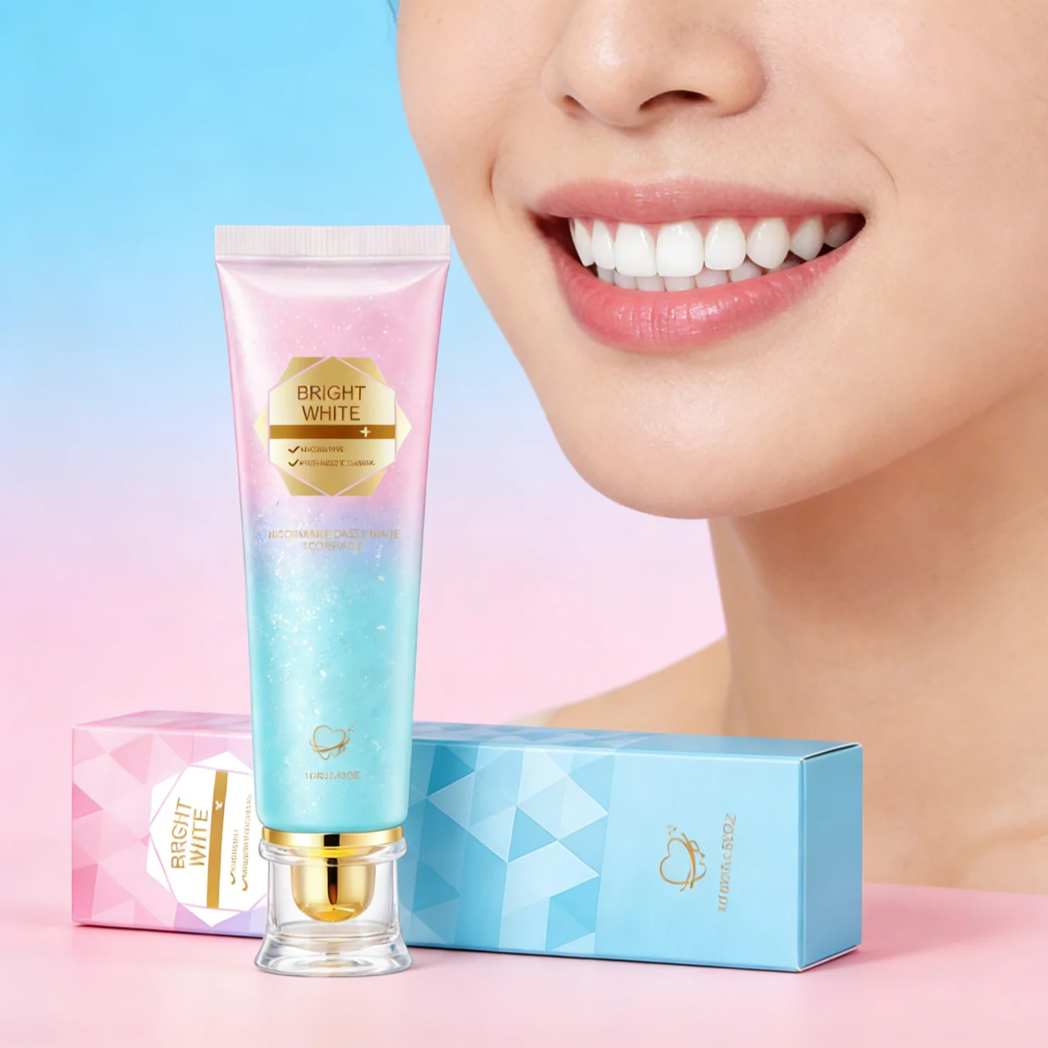 Niacinamide Whitening Toothpaste Brighten Dull Teeth Remove Plaque Fresh Breath Clean Mouth Protect Gums Brightening Toothpaste