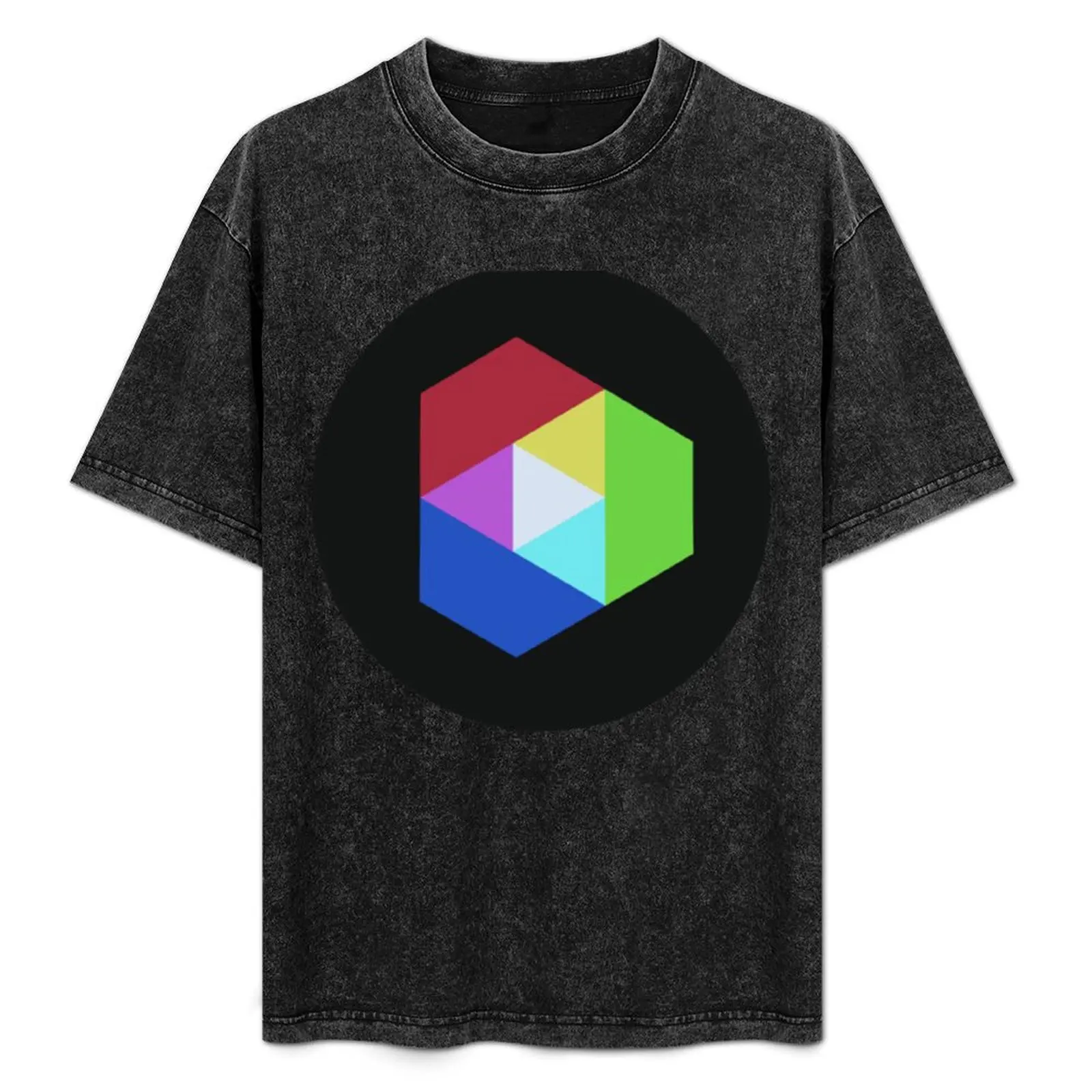 

Tunic Tricolor Emblem T-Shirt blanks baggy shirts kawaii clothes croswit shirt man men t shirt