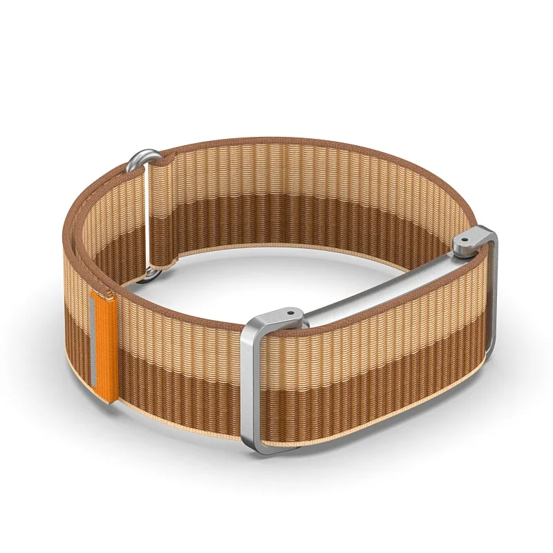 Gewebtes Nylon-Geflecht-Sportarmband für Google Fitbit Air, dehnbar, leicht, atmungsaktiv, verstellbares Schlaufenarmband.