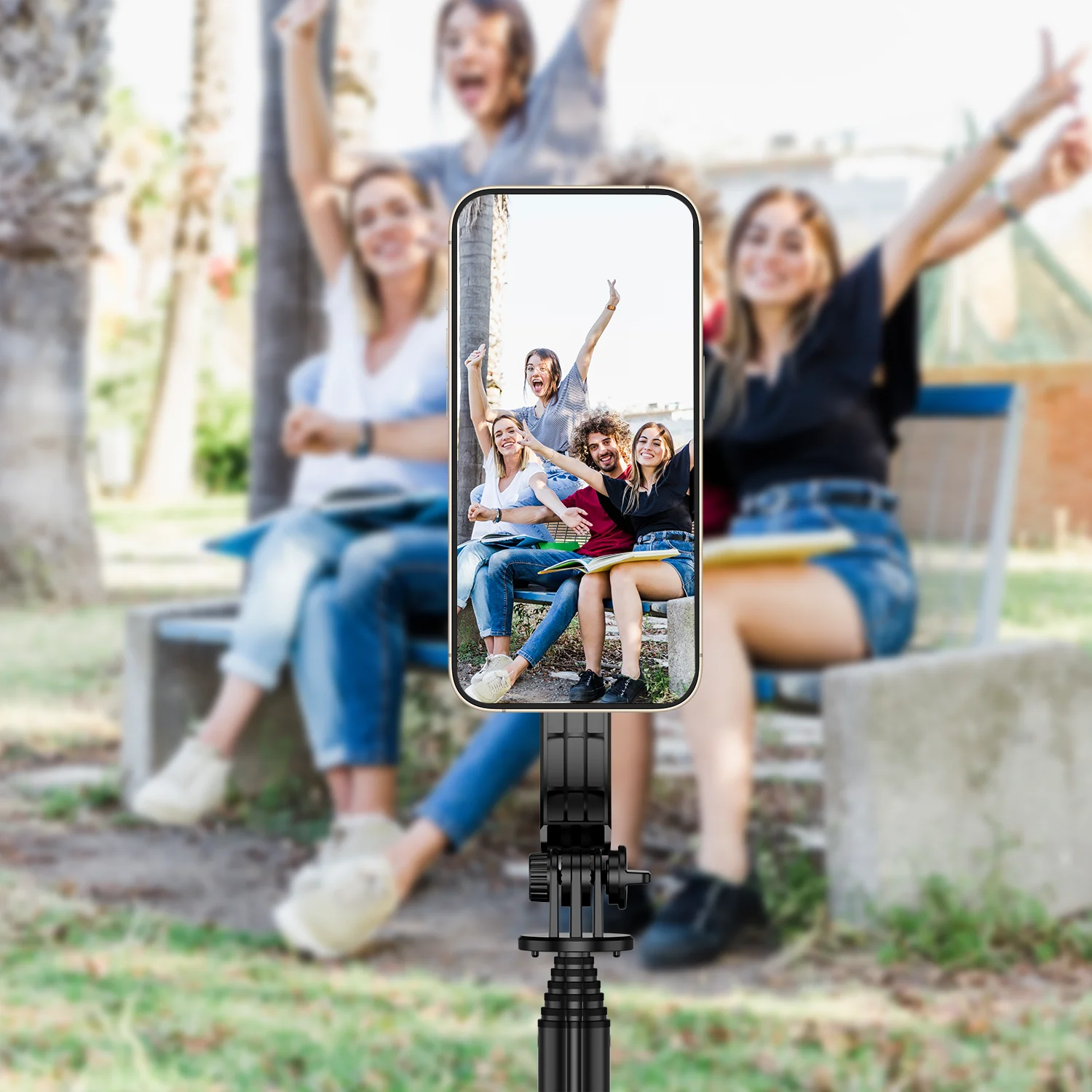 L20 Detachable Mount Selfie Stick Tripod Portable Handheld Bluetooth Stand Stabilizer Tripe Holder for Cell Phone image 5