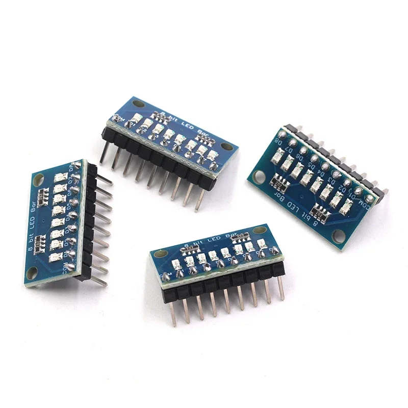 3.3V/5V 8-bit blue/red common anode/common cathode LED indicator module DIY LED light strip