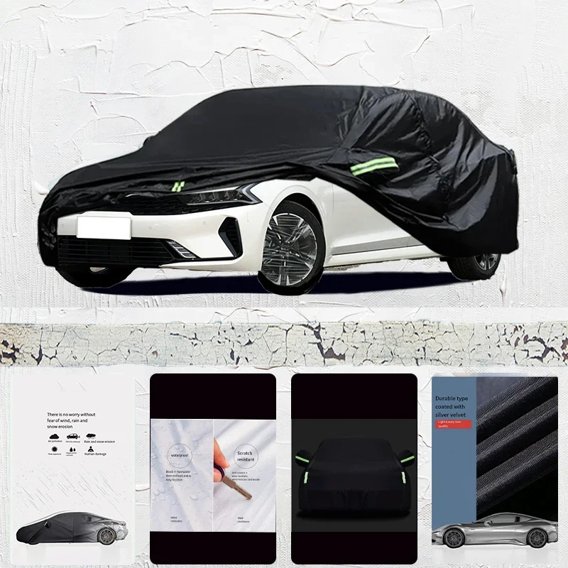 

For Kia K5 Anti-UV Sun Shade Rain Snow Resistant Dustproof Car umbrella Black cover Full Car Cover Outdoor Protection