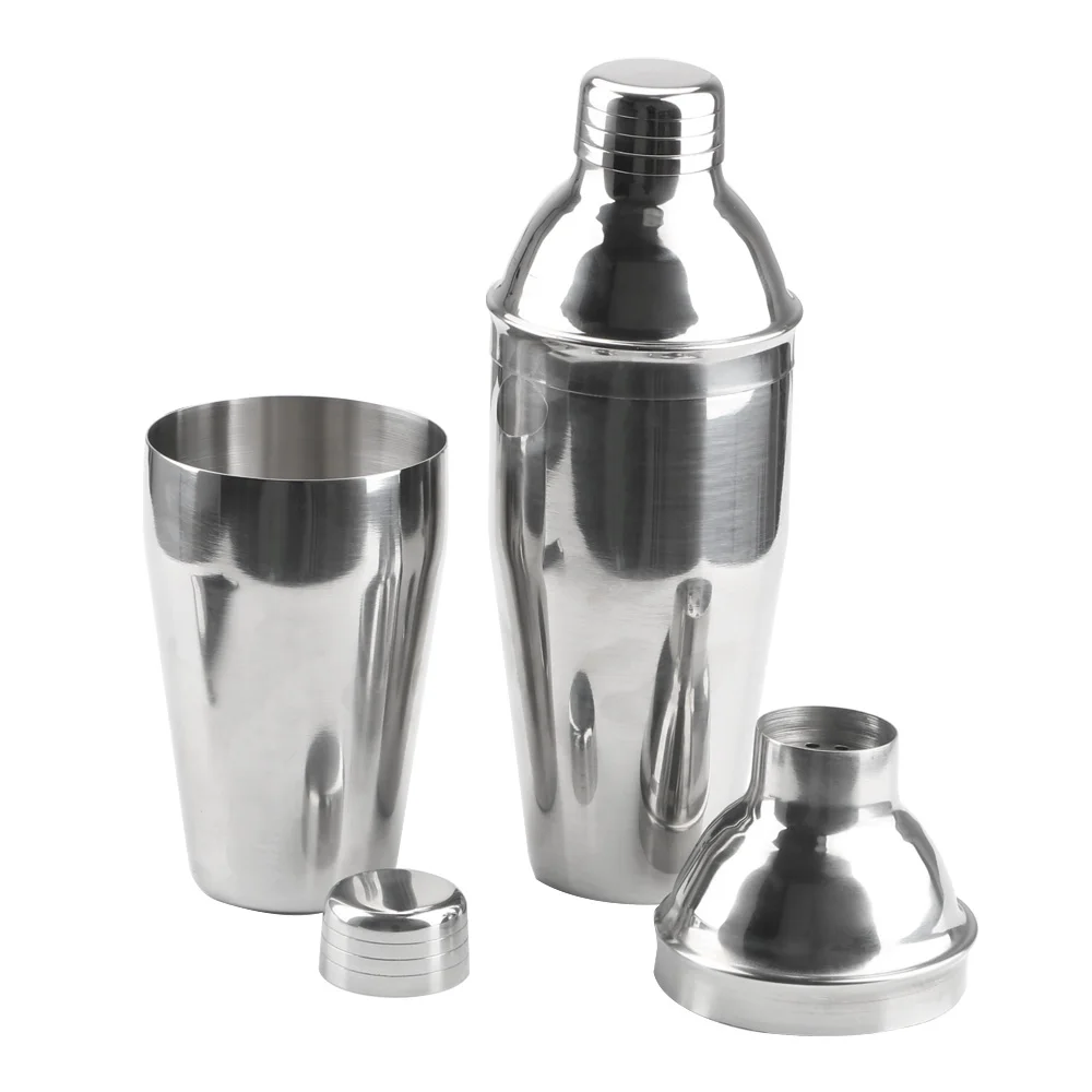 250/350/550/750ml Barware Party Bar Tools 1PC Boston Martini Cocktail Wine Mixer Stainless Steel Cocktail Shaker