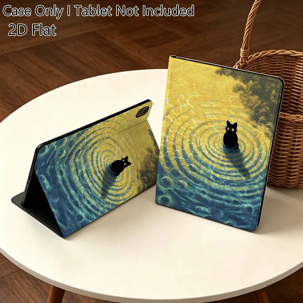 

Cartoon Leopard Cat Art Hot For Huawei MediaPad T5 T10s M6 M5Lite SE Honor Tab 5 6 7 V7 V8 X8a X9a Pro Soft Tablet Case Gift