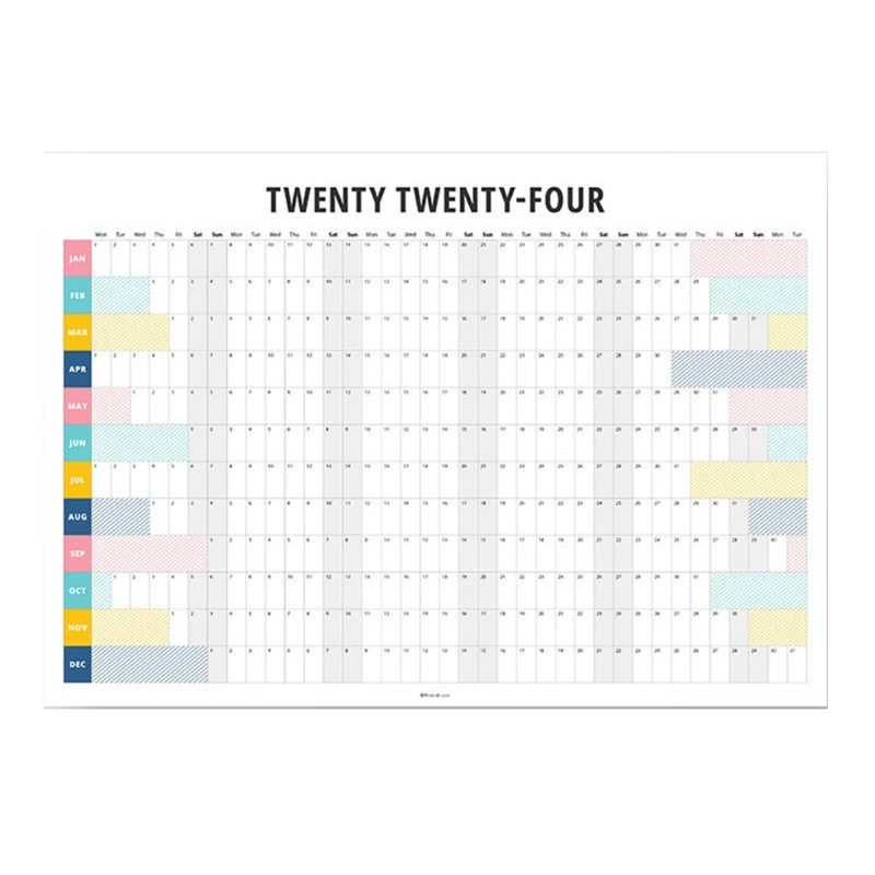 Calendrier planification annuel 2024 Calendrier planification pour l'année complète du 1. 2024 au 12. 2024