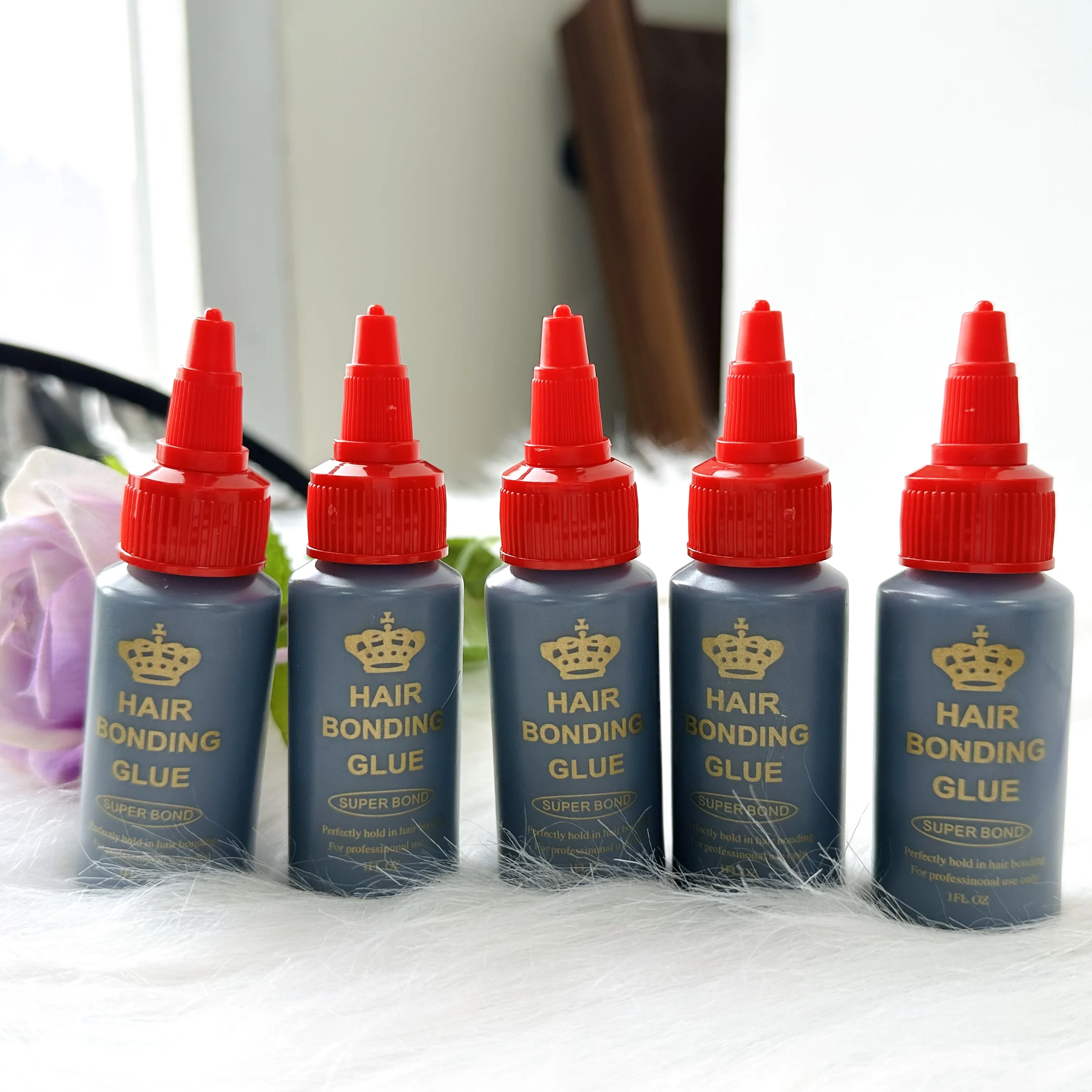 30ml preto tecelagem de cabelo ligação impermeável anti-fungo cola de ligação de cabelo super bond para a fixação perfeita no cabelo ligação cola de renda