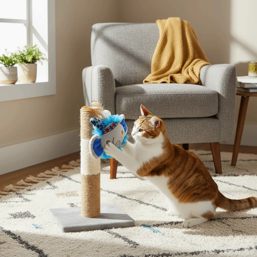 

Funny Catnip Chew Feather Tassel Biting Texture Interactive Cat Self Play Teething Relief Feather Interactive Play