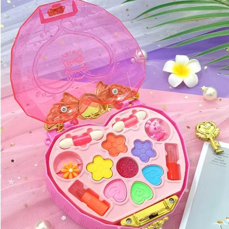 With Cosmetic Case Makeup Toy Kits Portable Playset Kids Washable Makeup Girls Toys For Kids Toddlers Girls Present Gift