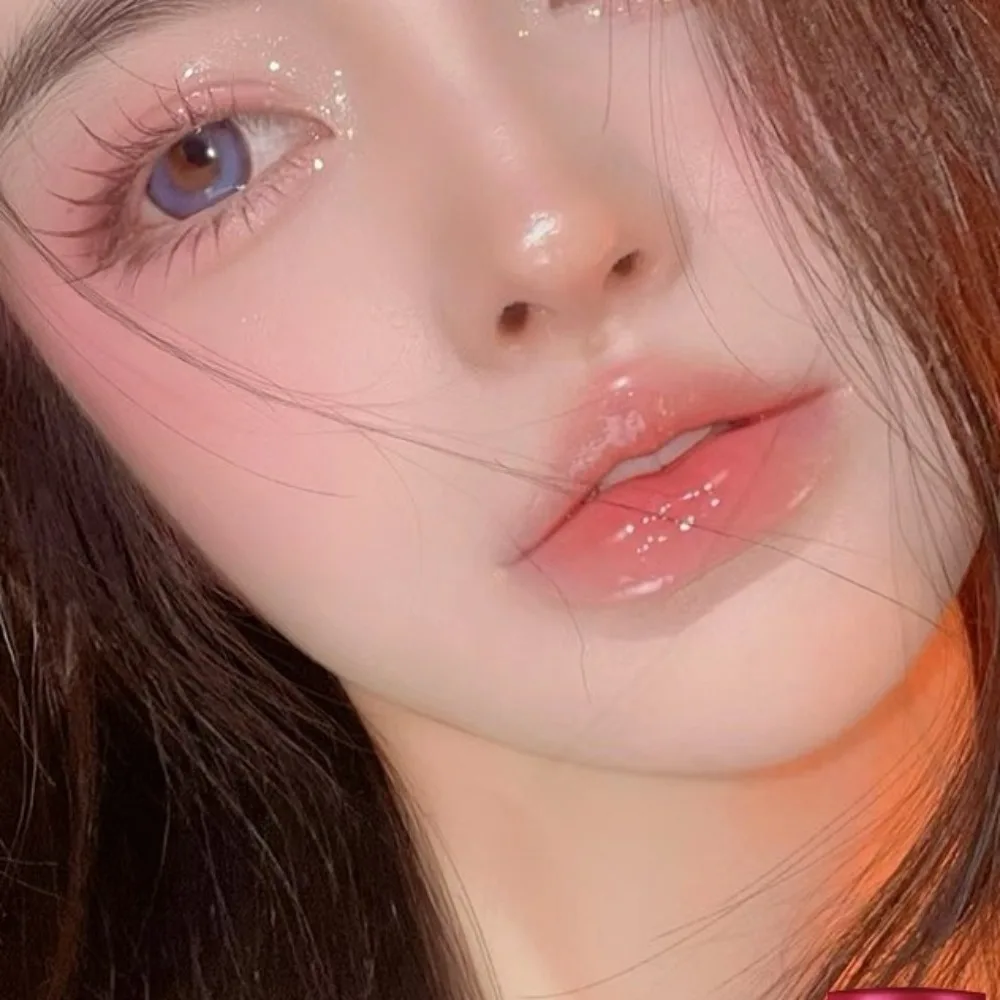 2PCS 4 Colors Multi-Use Lip Gloss Matte Finish Fashion Matte Lip Tint 3-in-1 Design Long Lasting Formula Facial Contour Rouge