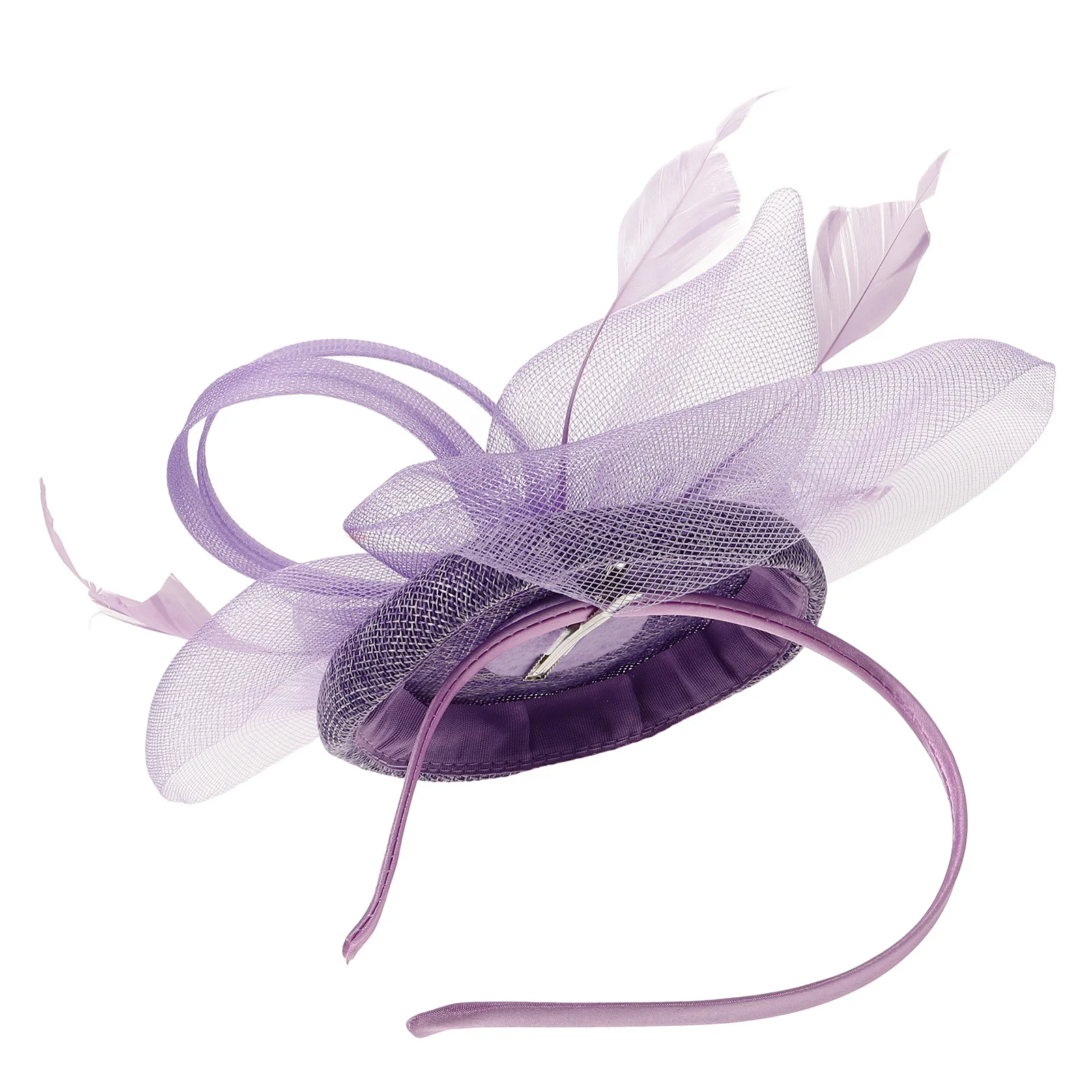 

Small Vintage Fascinator Hat Hair Clip Mesh Plume Elegant Headpiece Cocktail Tea Party Wedding Bridal Hair Accessories