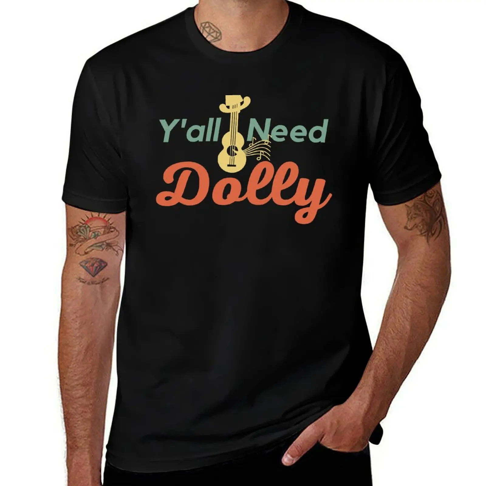 

Y'all need Dolly (Dolly Parton) T-Shirt Trendy Pattern T-Shirt for Men