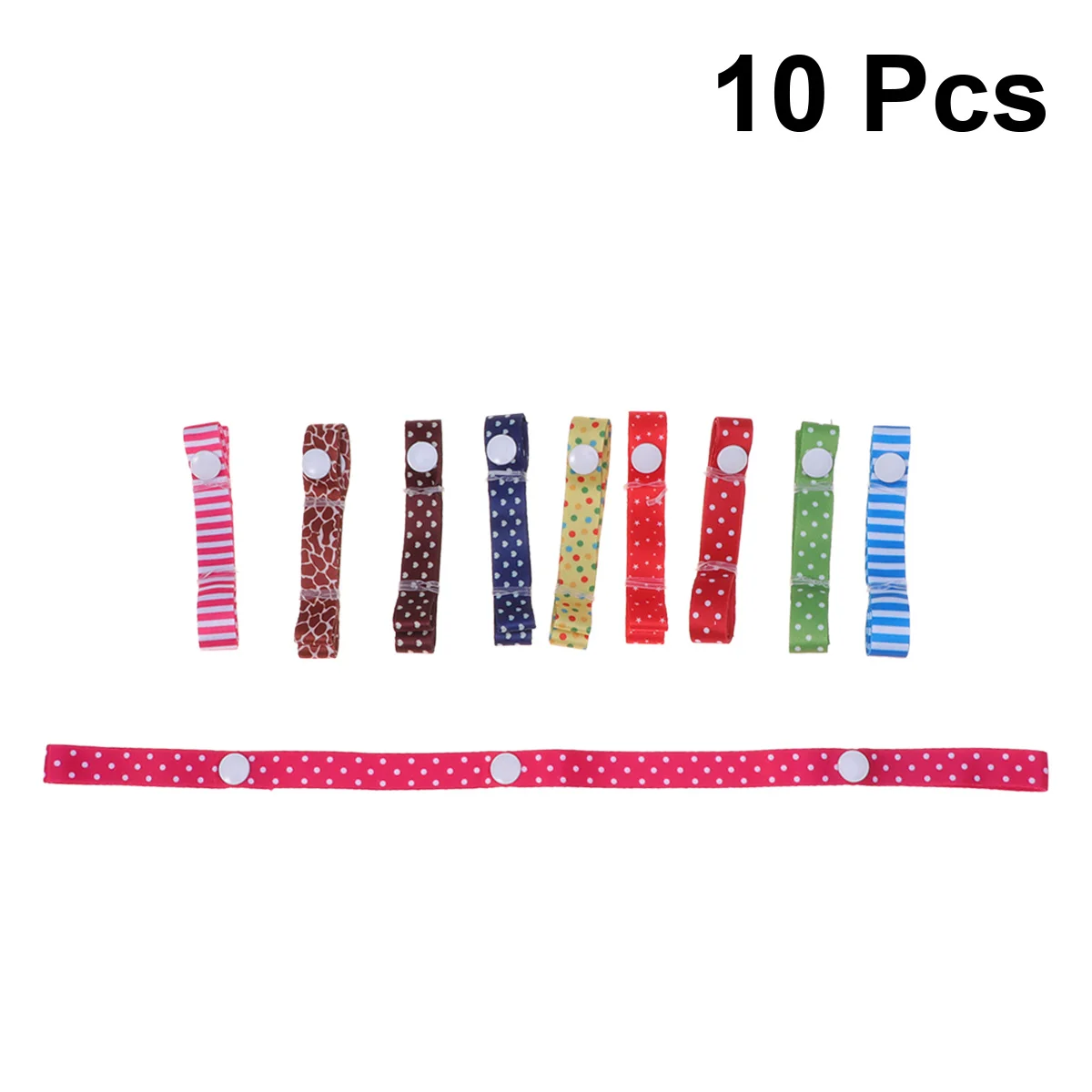

10Pcs Baby Carriage Strap Strong Hold Buckle Clip for Sippy Cup Bottle Pacifier Tether Stroller Seat Shopping Cart Hanging
