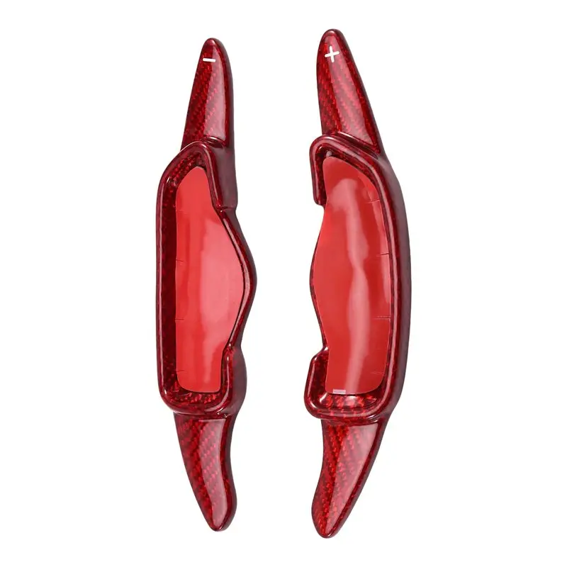 

For Genesis G70 Sonata 10 2020-2021-2022 Compatible Car Steering Wheel Paddle Shifter In Carbon Fiber Red