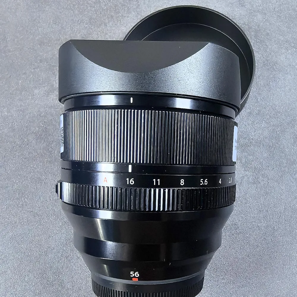 Design For Fujifilm Fujinon XF 56mm f1.2 R WR Super EBC Lens Metal Bayonet Square Lens Hood With Hood Cap