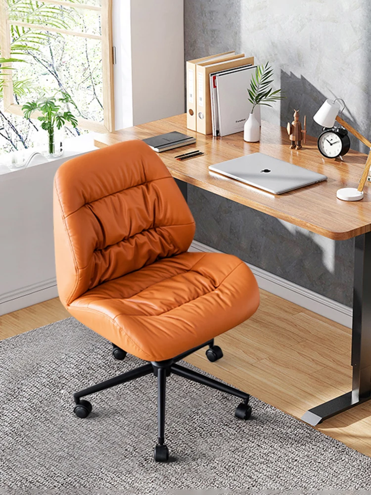 Home Comfortable Desk Chair, Study Office Lifting and Turning Makeup Backrest Chair