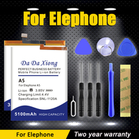 Elephone A6 Mini Elephone A4 pro Elephone M2 Battery For Elephone U2 M2 S3 A4 A5 A6 S7 P8 R9 Soldier Pro Mini Max 3D 4G + Tool