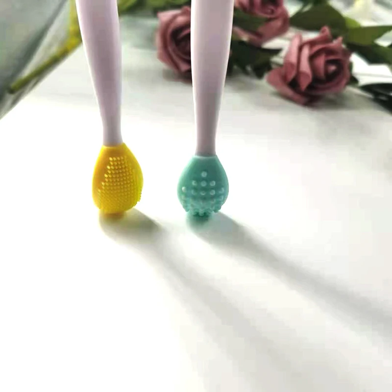 1PC Schönheit Hautpflege Gesicht Waschen Silikon Pinsel Peeling Nase Sauber Mitesser Entfernung Pinsel Werkzeuge Mit Ersatz Kopf