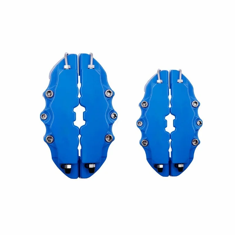 2PCS M+S 3D Blue Style Car Disc Brake Caliper Covers Front & Rear Accessories