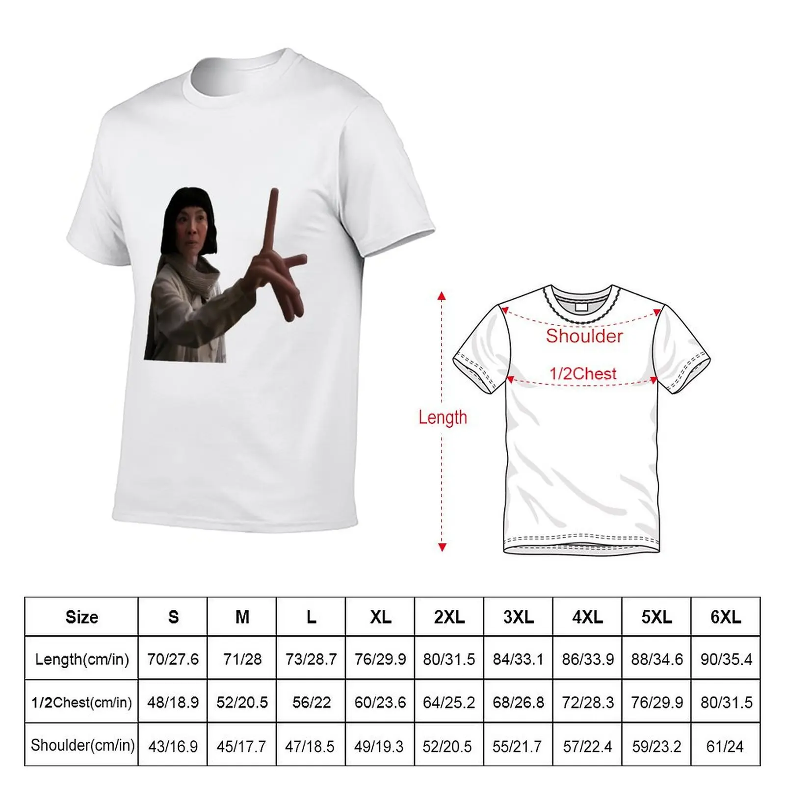 Everything Everywhere All At Once Evelyn Wang Hotdog Fingers T-Shirt t shirts for man pack white man t shirt summer T-Shirt