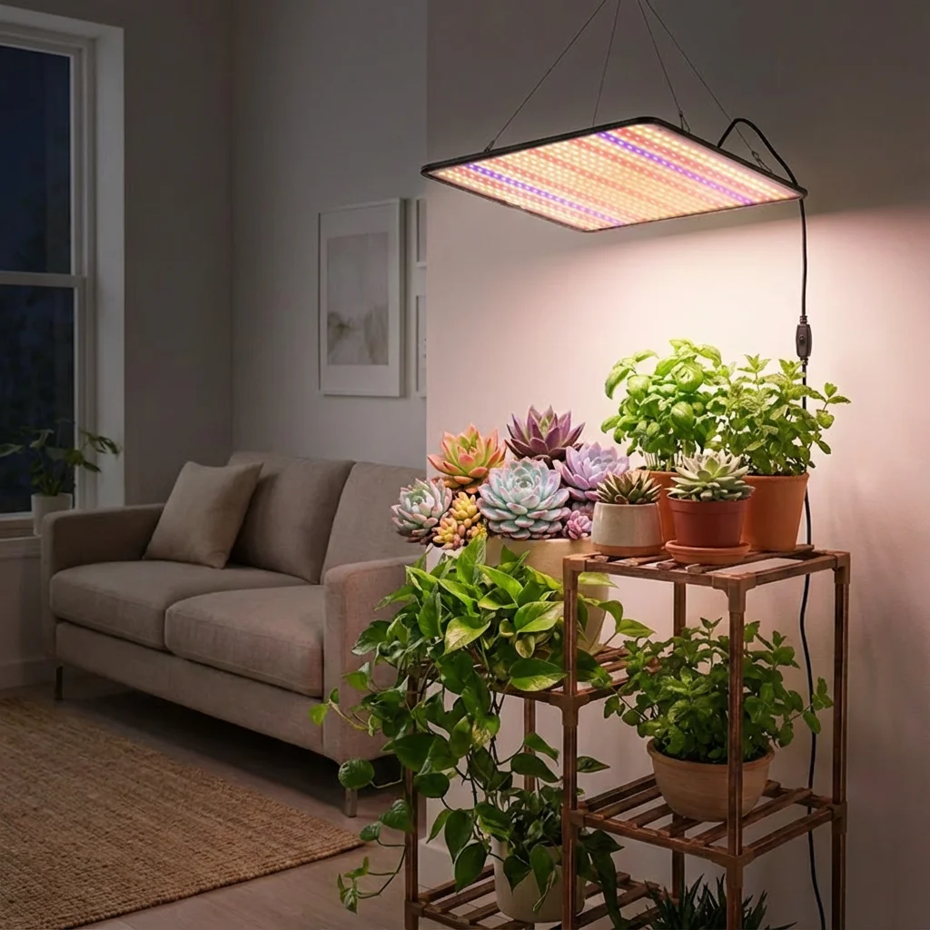 Plant Grow Lights Indoor for Seed Starting, Full Spectrum LED Light Promotes Rapid Growth, For Home Gardening, Greenhouse