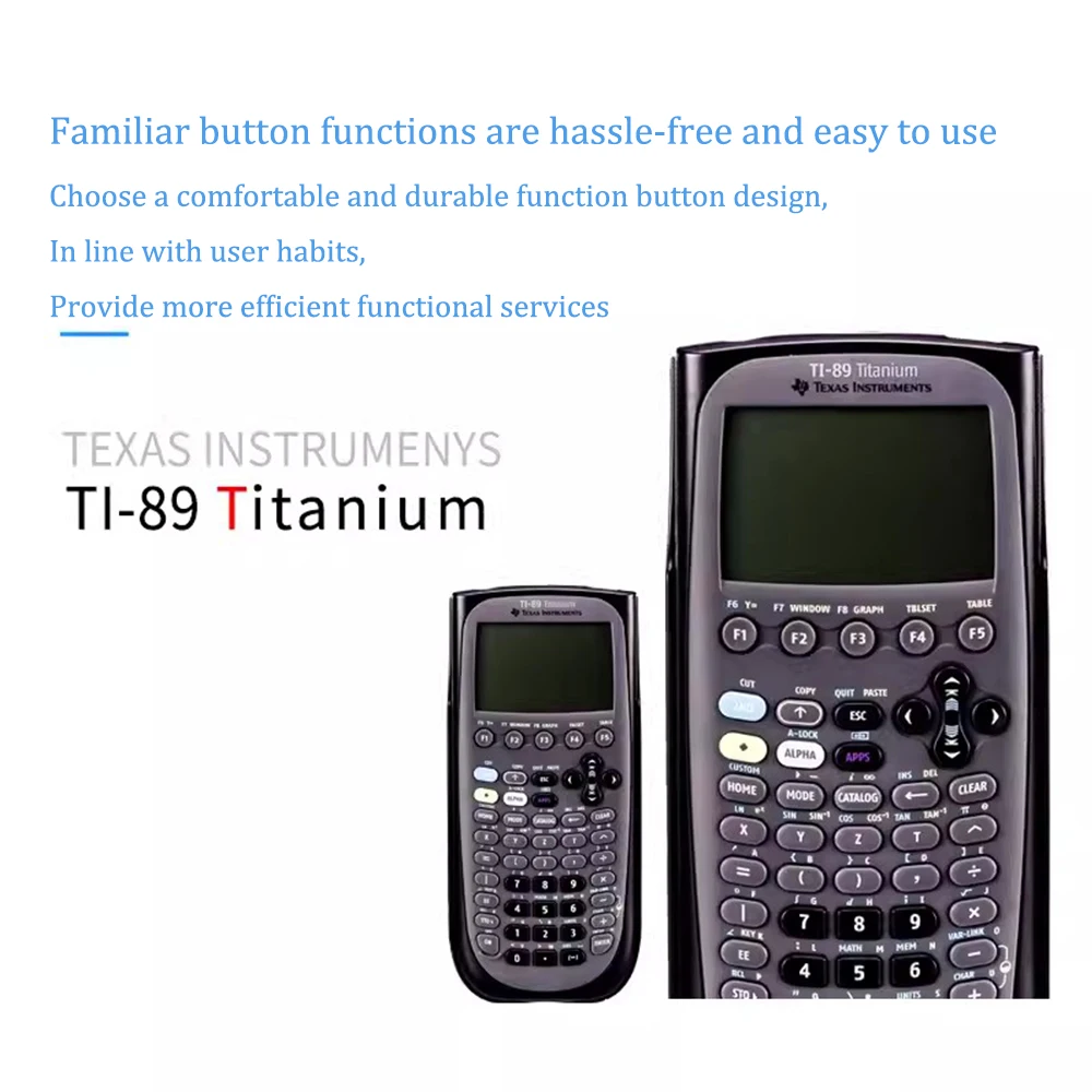 Texas Instruments TI-89 Titanium Programming Graphing Calculator ID SAT ACT International Test Computer Calculator Scientific