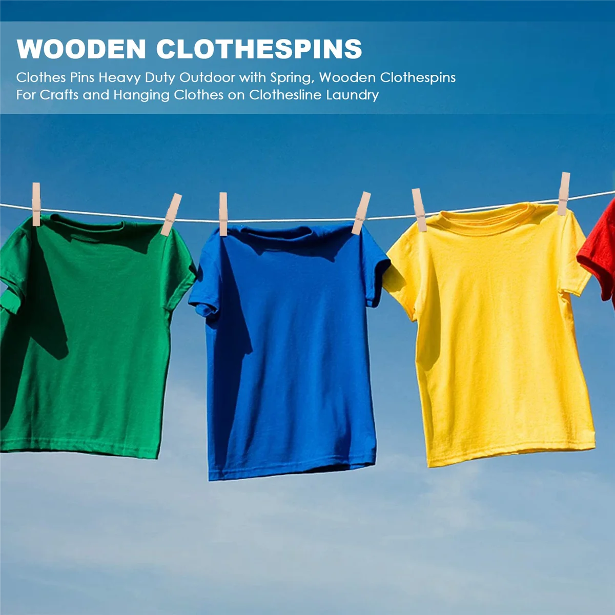 Clothespins ไม้สำหรับงานฝีมือและแขวนเสื้อผ้าบนราวตากผ้าสำหรับซักรีด jepitan jemuran Baju สำหรับงานหนักกลางแจ้งพร้อมสปริง