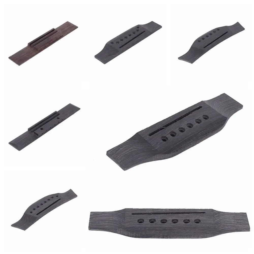 

Hot Sale Wood Acoustic Guitar Bridge Pins Upper Lower Saddle Nut Sets Rosewood Qin Ma Rosewood Wood Guitar Saddle Bridge Unisex