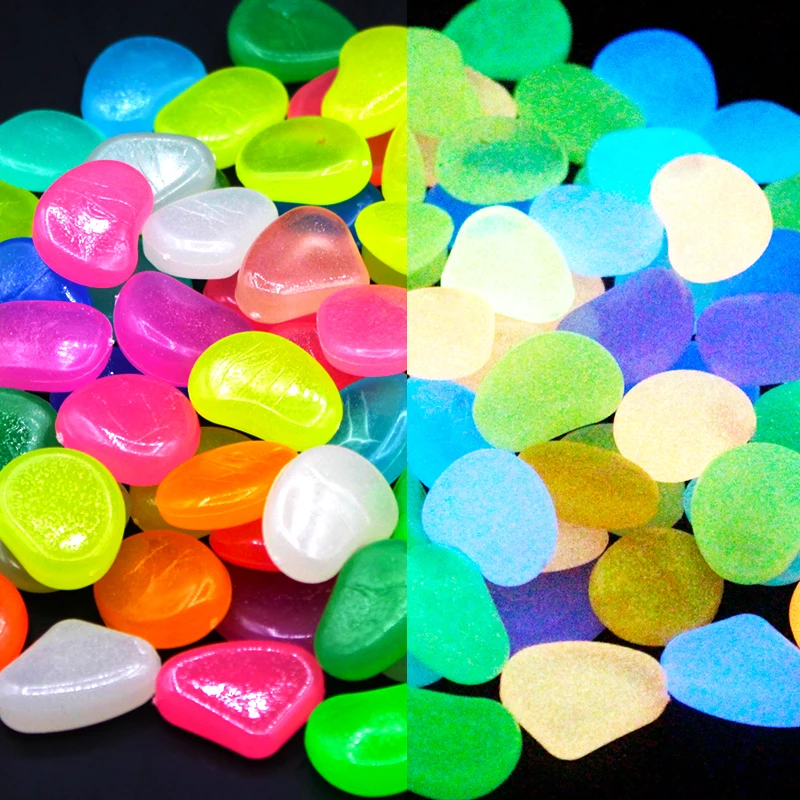 

100/300 шт., светящиеся камни