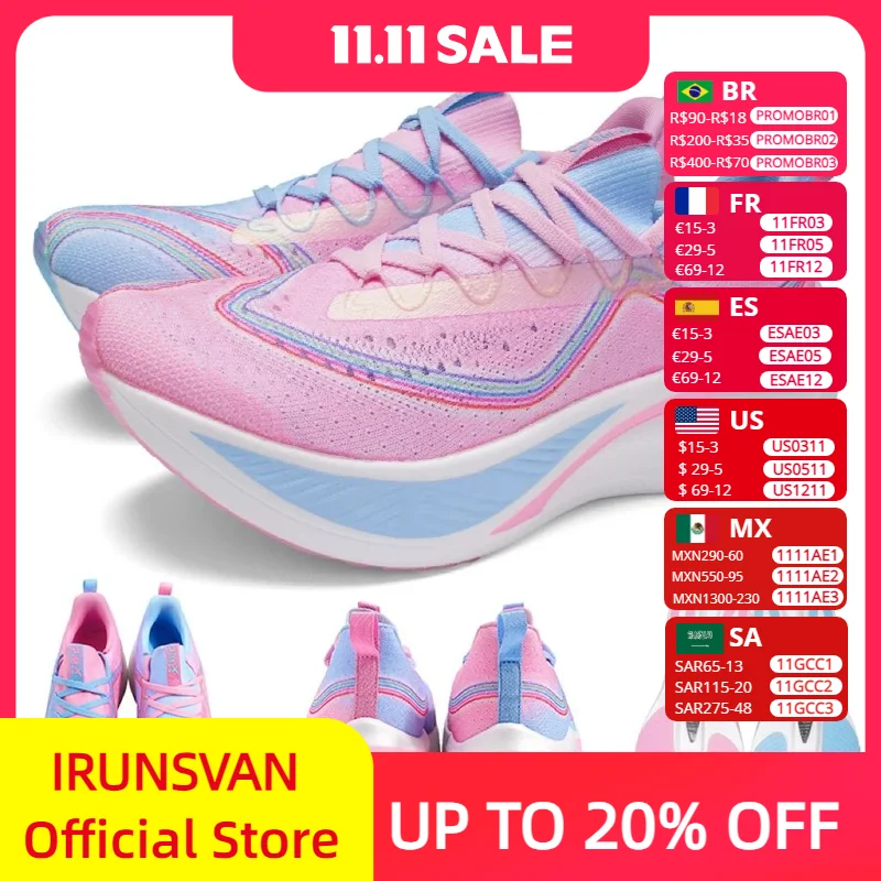 

IRUNSVAN METTLED HORSE 3.0 Running Shoes Men High Quality Full Palm Carbon Plate Cushion Professional Training Shoes 2024