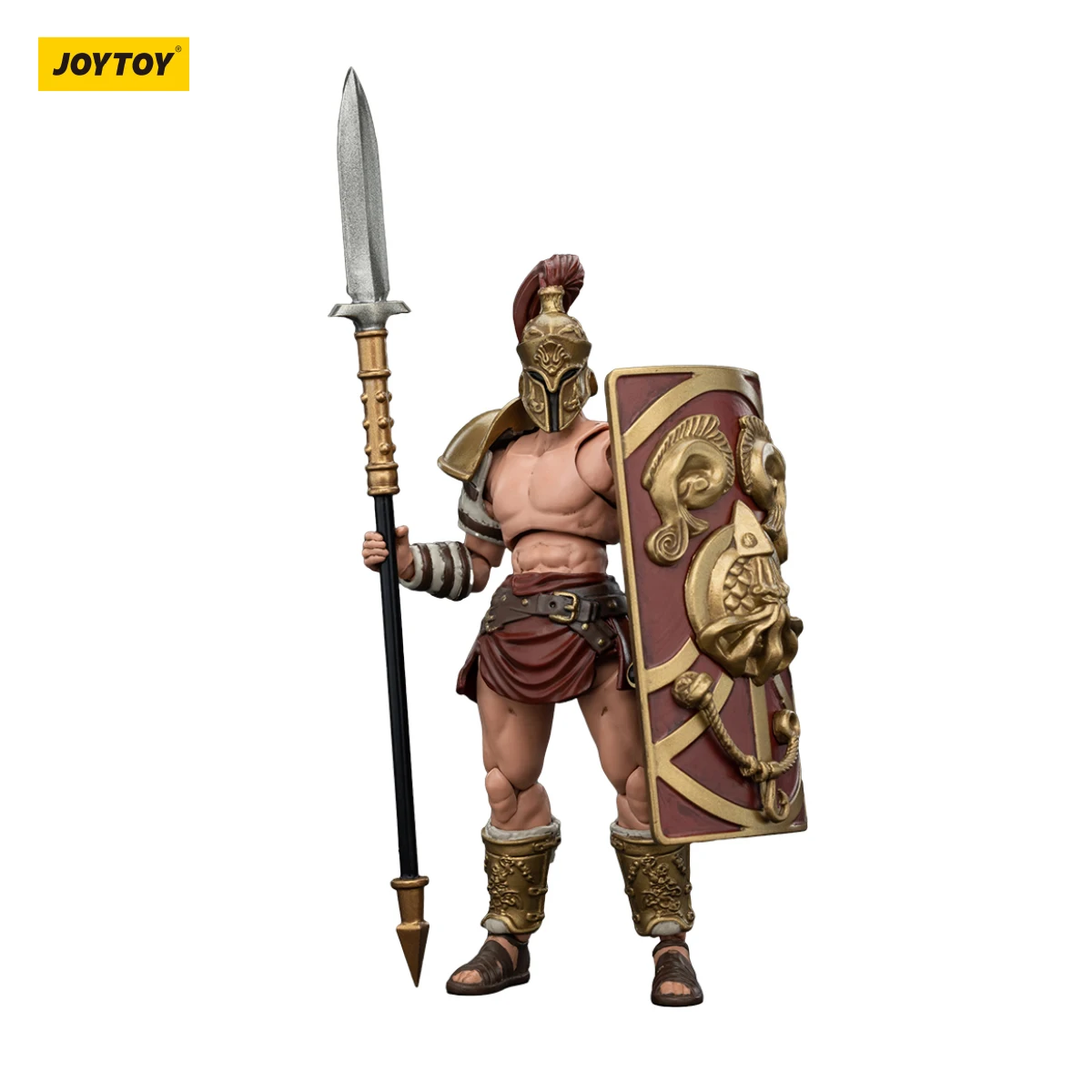 JOYTOY 1/18 แอ็คชั่นฟิกเกอร์อะนิเมะ 10.8 ซม.โรมันกลาดิเอเตอร์ฮาสตา ธรีเอ็กซ์ ดิมาชอรัส เรติอาเรียส เซคิวเตอร์กลาดิเอเตอร์