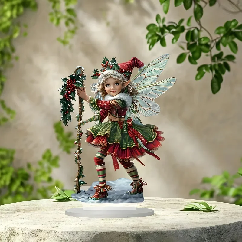 Elfı: Christmas Elf & Berry Fairy Acrylic Sign ile Evinizi Sadece Bir Günü Değil, Her Günü Kutsal Hale Getirin