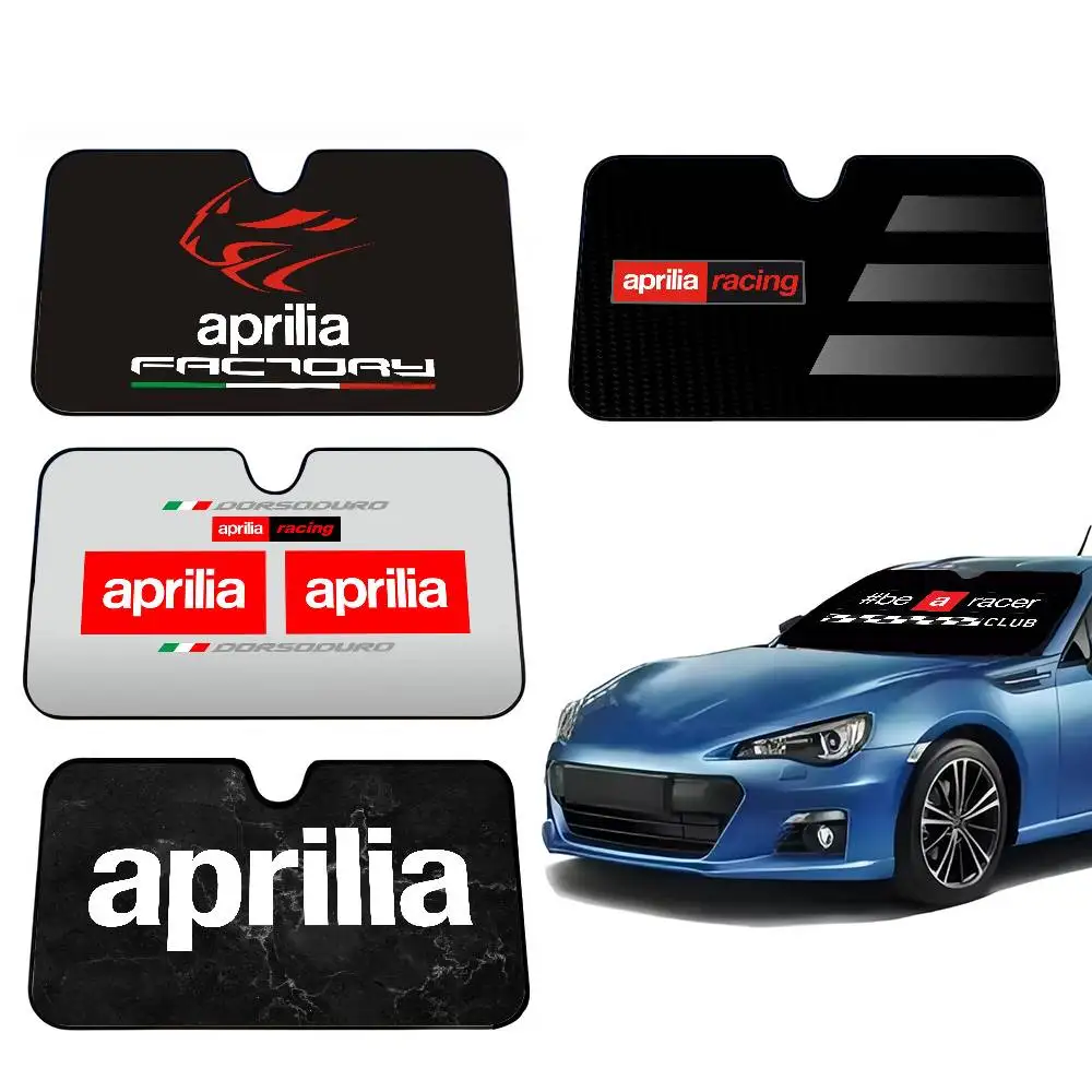 

2026 Aprilia Racing Car Logo Motorcycle Heated Windshield Sunshade Car Window Windscreen Cover Sun Shade Auto Visor Car-covers