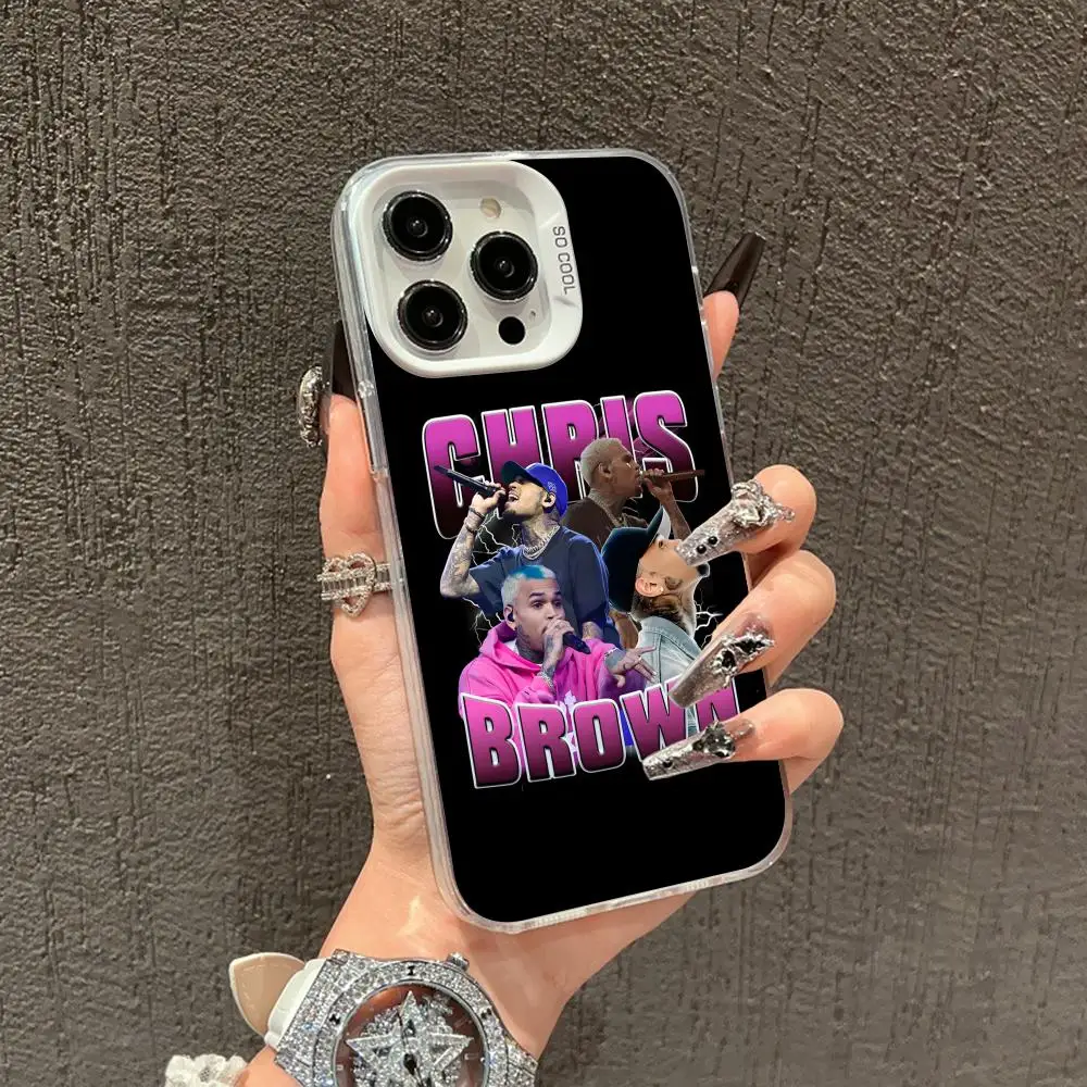 

Чехол для мобильного телефона Chris Brown для iPhone 17, 16, 15, 14, 13, 12, 11 X XR XS 8 7 Pro Max Plus, полупрозрачный белый чехол для смартфона, красивый
