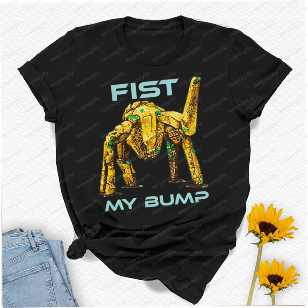 Camiseta Fist My Bump Teacher para mujer, ropa de estilo gótico, camisetas gráficas, camiseta informal Harajuku de gran tamaño, Top Y2k