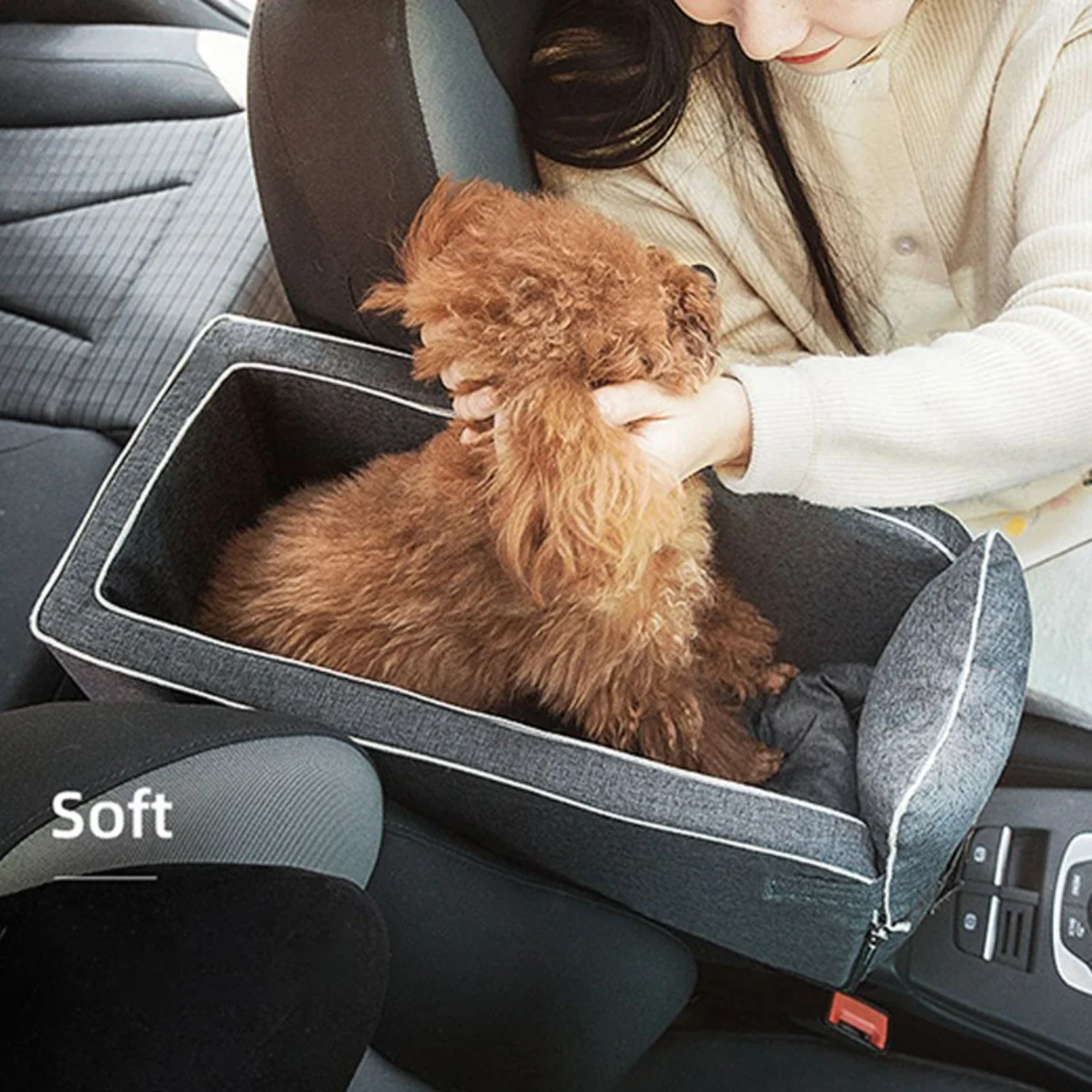 

Small, Portable, and Convenient Ultimate Travel Car Seat Bed Carrier for Small Dogs and Cats - Enjoy Stress-Free Journeys with S