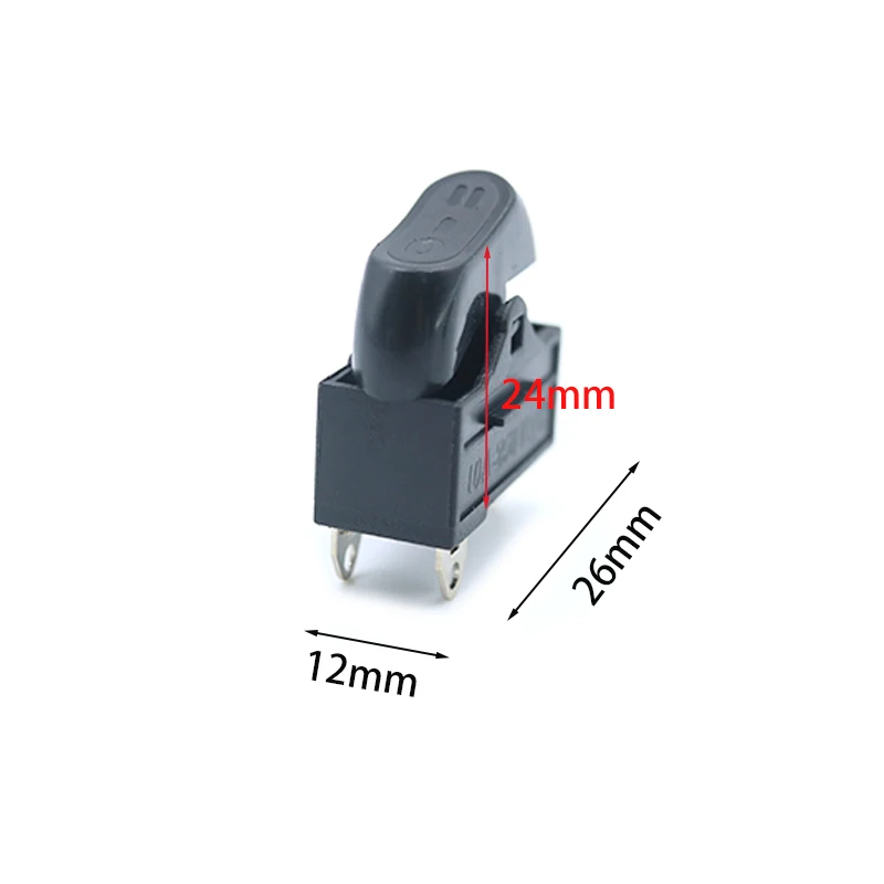 4PCS Hair Dryer Rocker Switch 3-Position ON/Off/ON 10A 250V AC Waterproof Electrical Power Switch for Blow Dryer Boat Marine