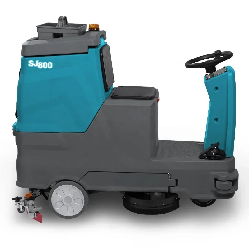 SJ800 Industrial Floor Scrubbers Other Cleaning Equipment Tile  Machine with CE Electric Motor Shanghai Provided 800w