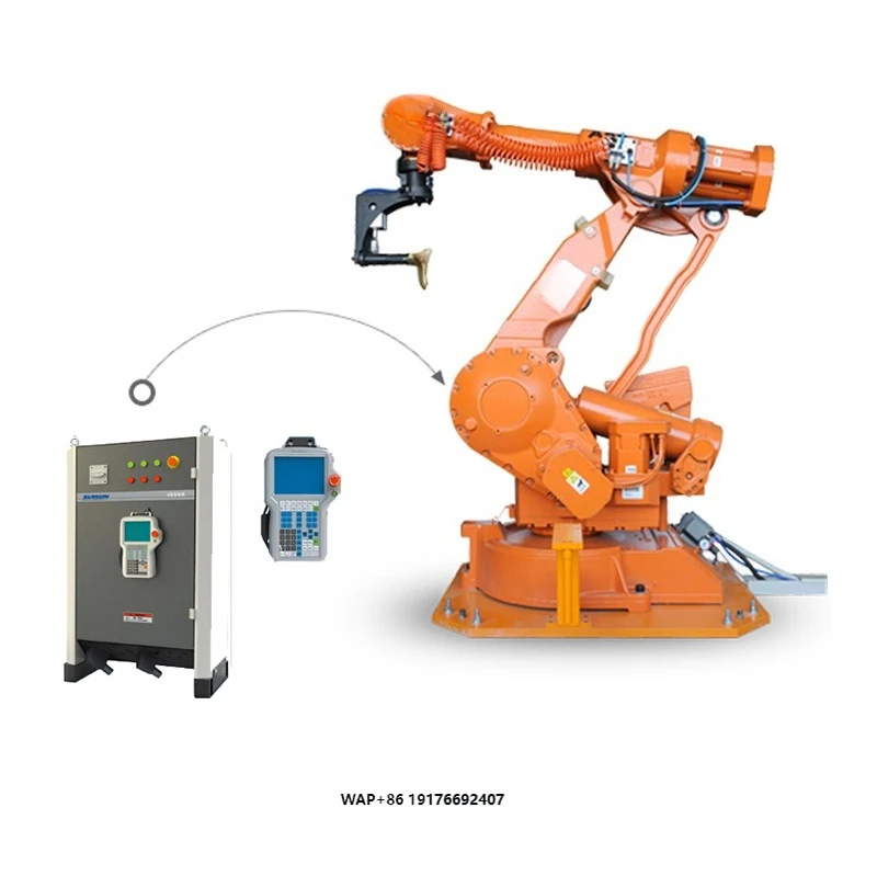 High Tech CNC Robot Valve Belt Sanding Grinding Machine for Metal Spare Parts,castings Pieces,brass Faucet,copper Foundry