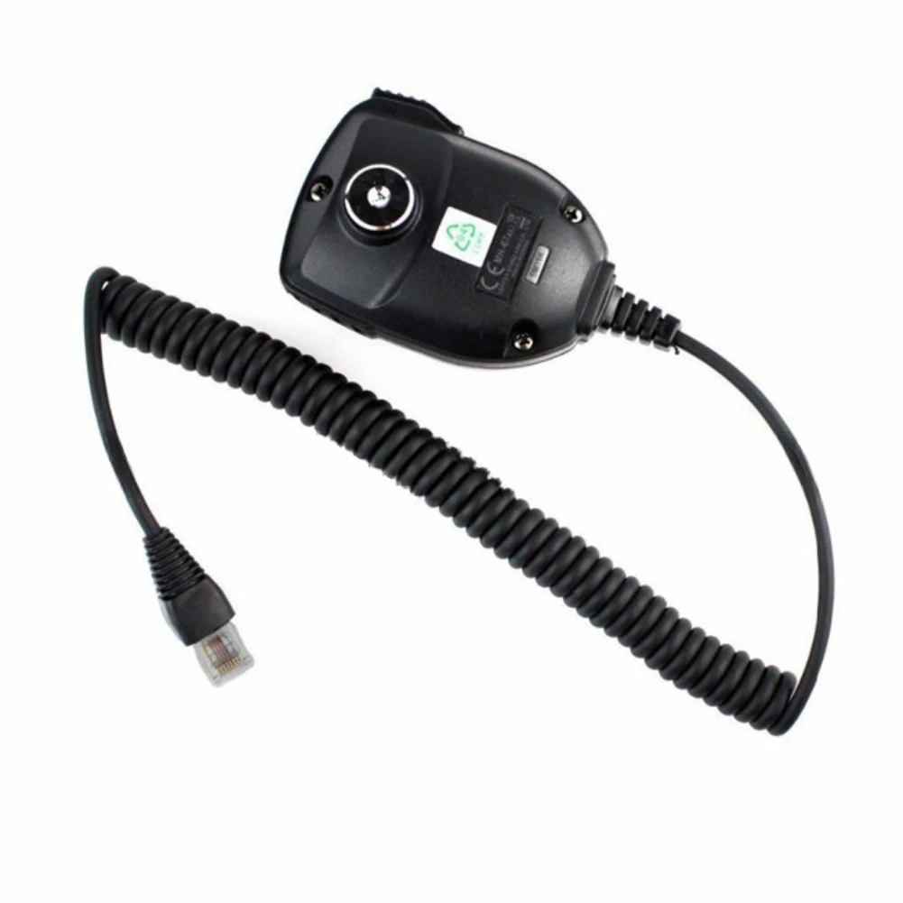For Autonomous Driving Enthusiasts Mobile Microphone 8 Pin Mobile Microphone With PPT Button 50cm Cable Length ABS Material