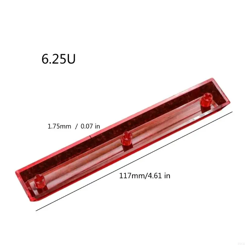 R9CB 6.25U Space Bar KeyCap en transparencia Colorida PC Crystal Space Bar KeyCap