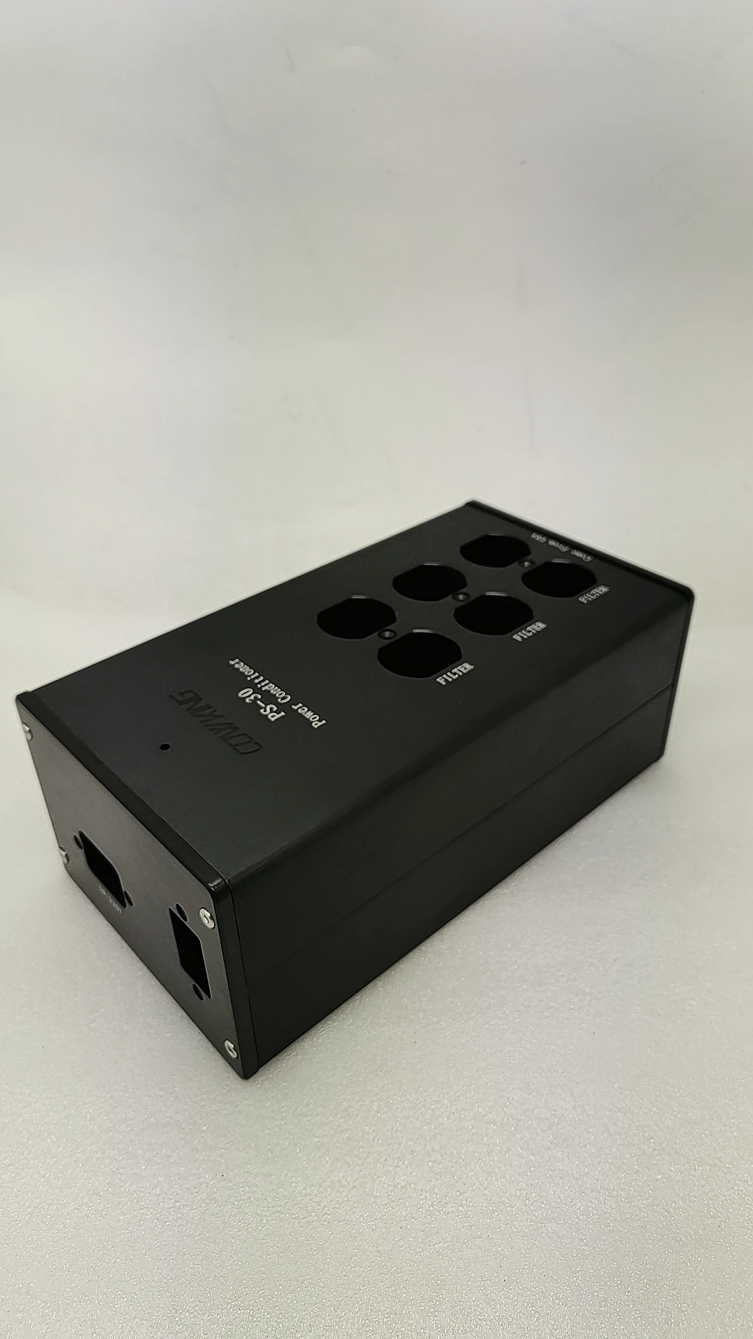 COW KING black PS-30 8MM thick full aluminum alloy power shell PUS DIY chassis American power supply filter socket box