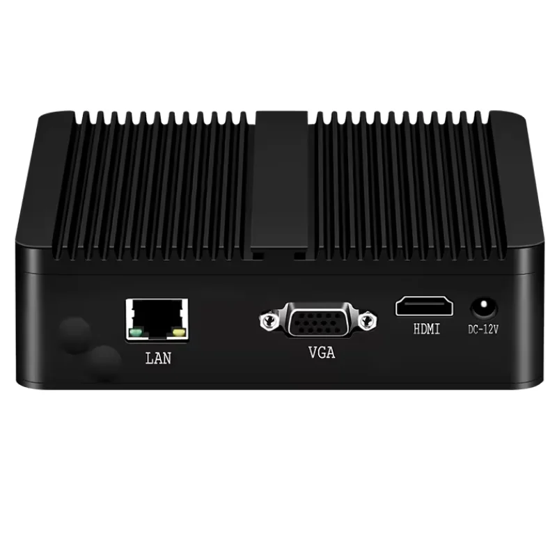 Новый безвентиляторный промышленный мини-ПК HW19 поддерживает Intel Celeron N2830/N2920/N2930/J1900/J1800 Win7/8/10/Linux LAN 1000M 5xUSB-хост ПК