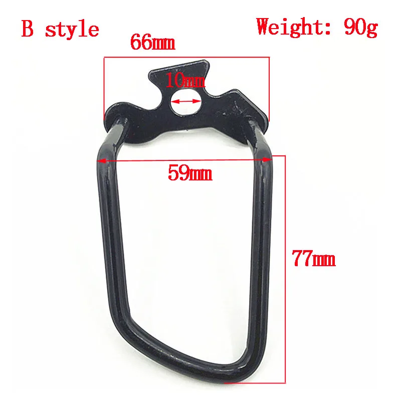 Regolabile in acciaio nero bicicletta Mountain Bike ingranaggio posteriore deragliatore catena Stay Guard Protector accessori per ciclismo all'aperto