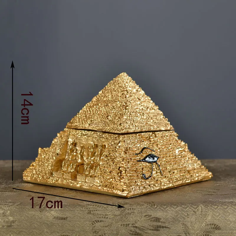 Home Furnishings Ornaments Desktop Money Box Pyramid Savings Bank Tourist Souvenir