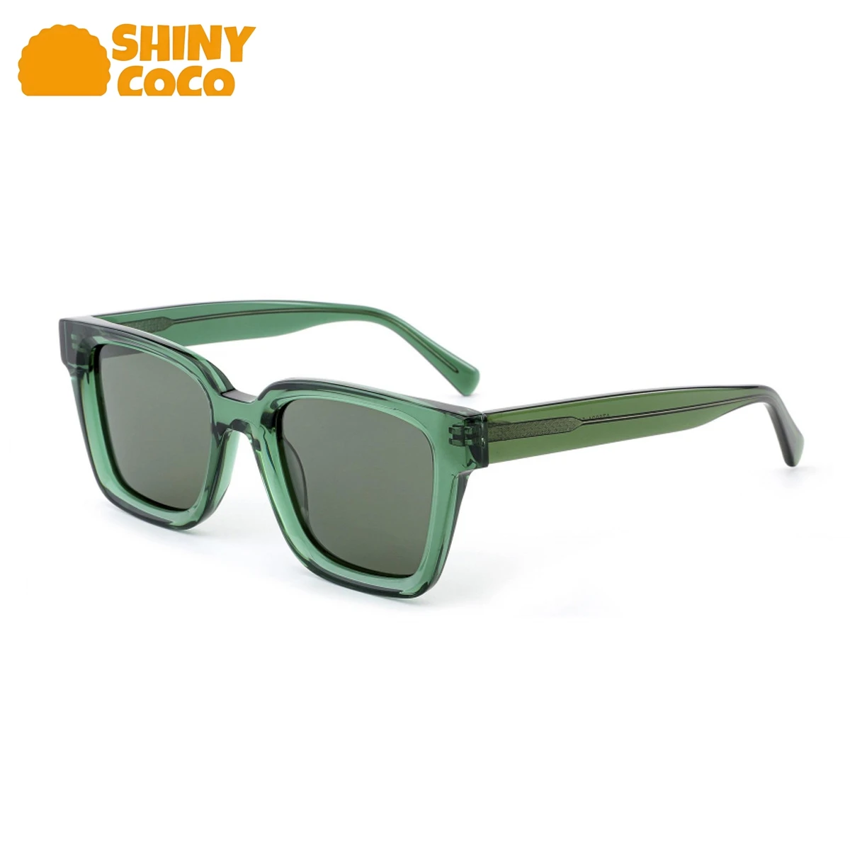 

ShinyCoCo Luxury Brand Modern And Individual Square Framed Sunglasses Trendy And Retro High End Panel Sunglasses